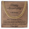 Anniversary Cuban Link Necklace for Husband | from Wife