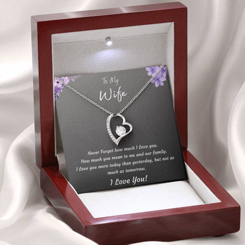 Anniversary Forever Love Necklace for Wife | Birthday, Mothers Day