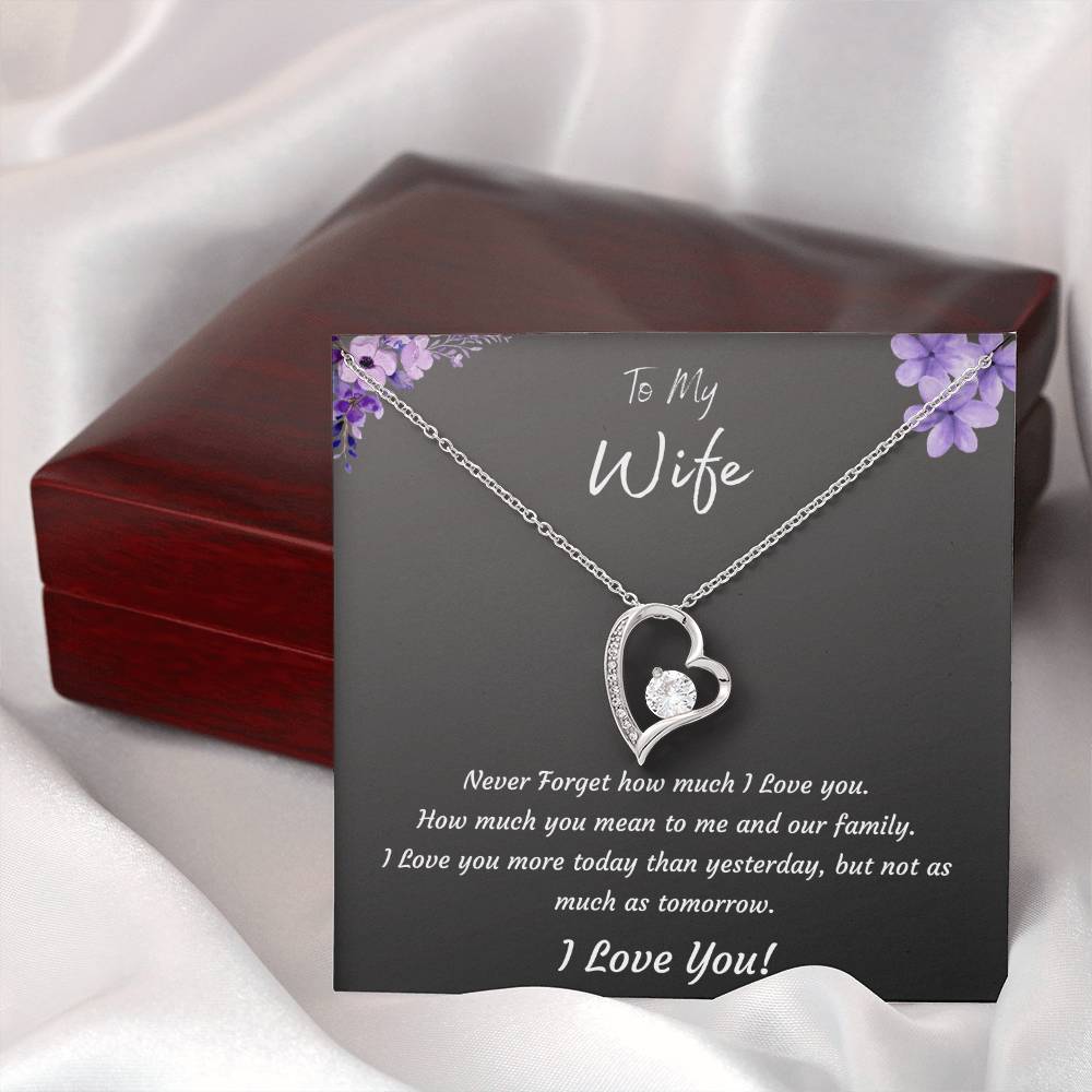 Anniversary Forever Love Necklace for Wife | Birthday, Mothers Day
