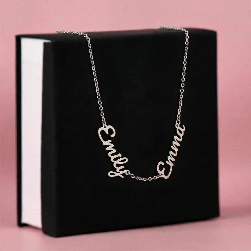 Mother's Day Gift Personalized Name Necklace for Wife from Husband
