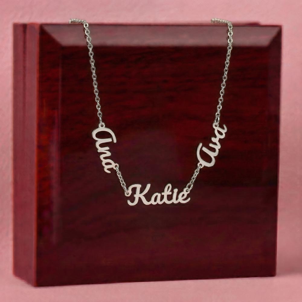 Mother's Day Gift Personalized Name Necklace for Wife from Husband