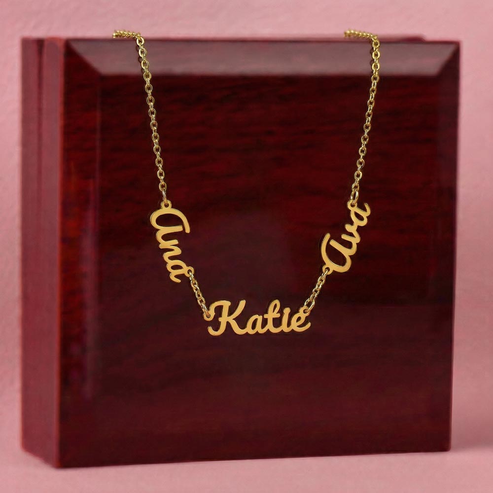 Mother's Day Gift Personalized Name Necklace for Wife from Husband
