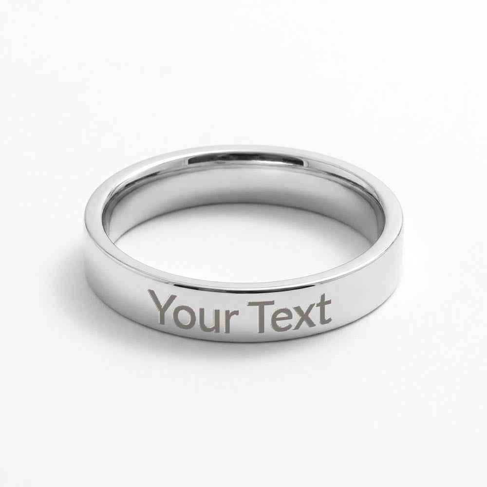 Custom Engraved Women's Ring – Personalized Gift, Gold