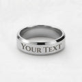 Custom Engraved Men's Ring – Personalized Band, Gold, Steel or Black