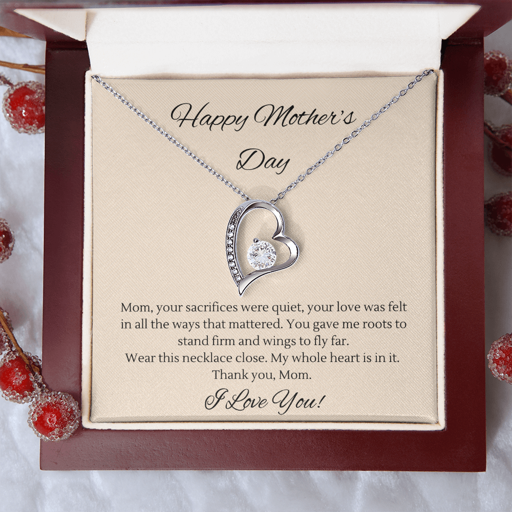 Mother's Day Heart Necklace – Gift for Mom