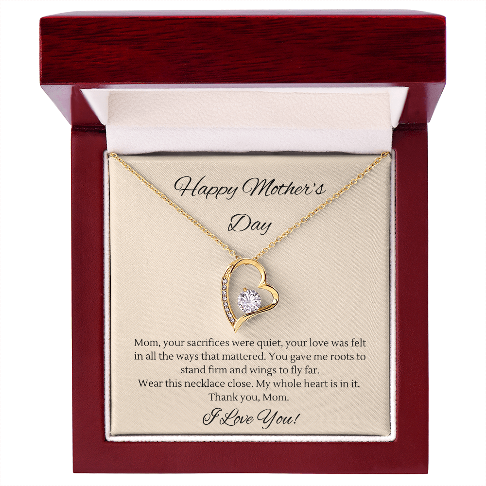 Mother's Day Heart Necklace – Gift for Mom