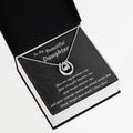 To My Beautiful Daughter Necklace – Lucky Horseshoe Pendant Gift | A Mother's Love
