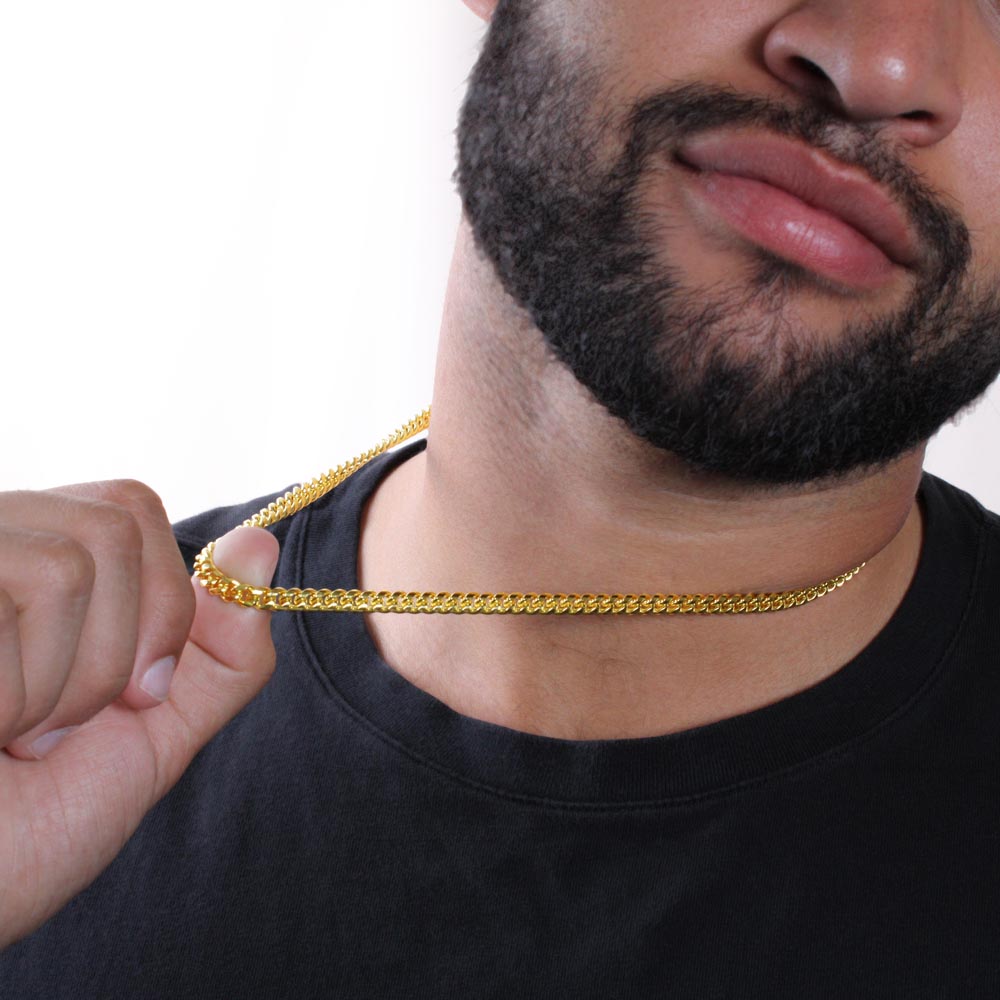 Graduation Cuban Link Necklace for Son | Birthday