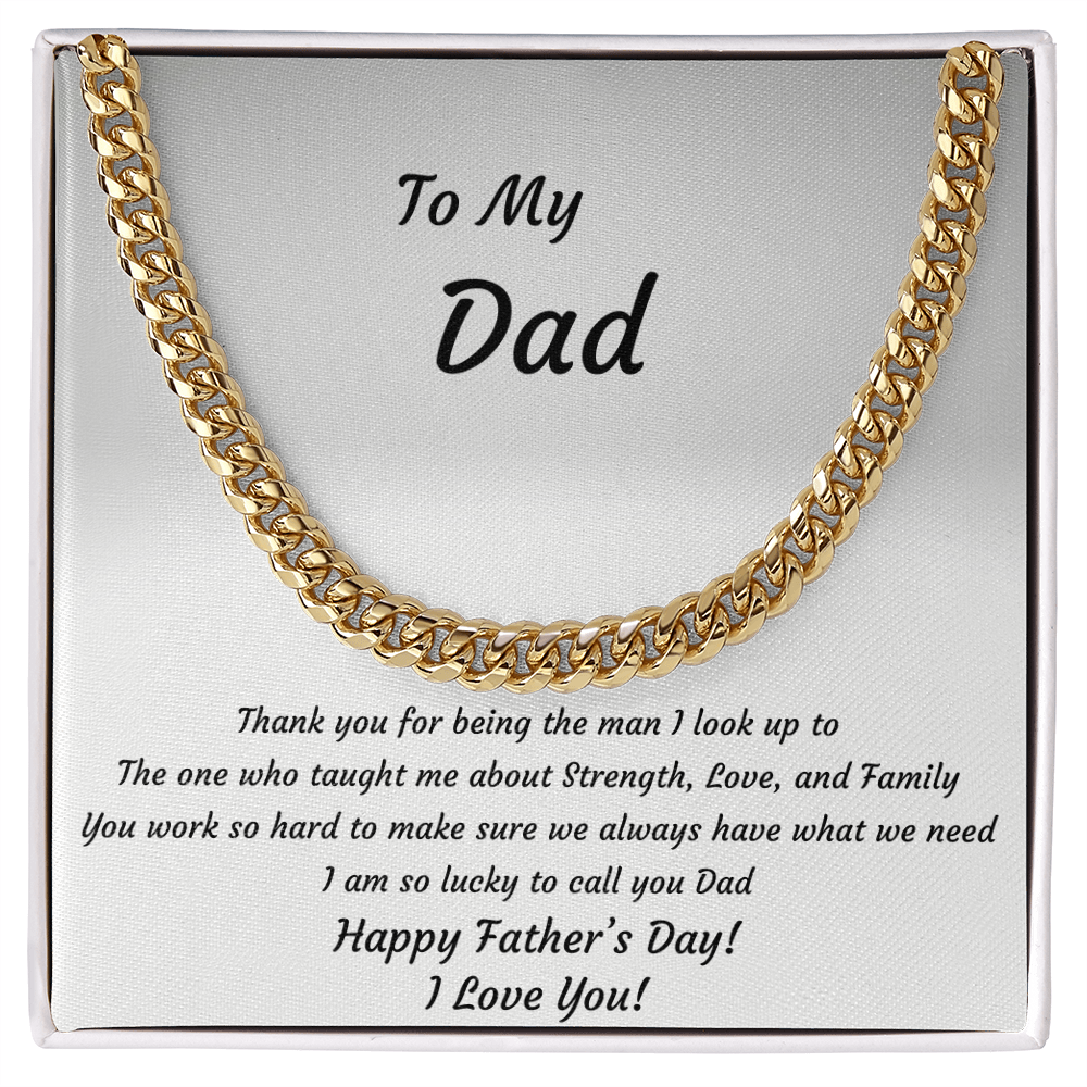 To My Dad Necklace – Father's Day Gift from Son or Daughter