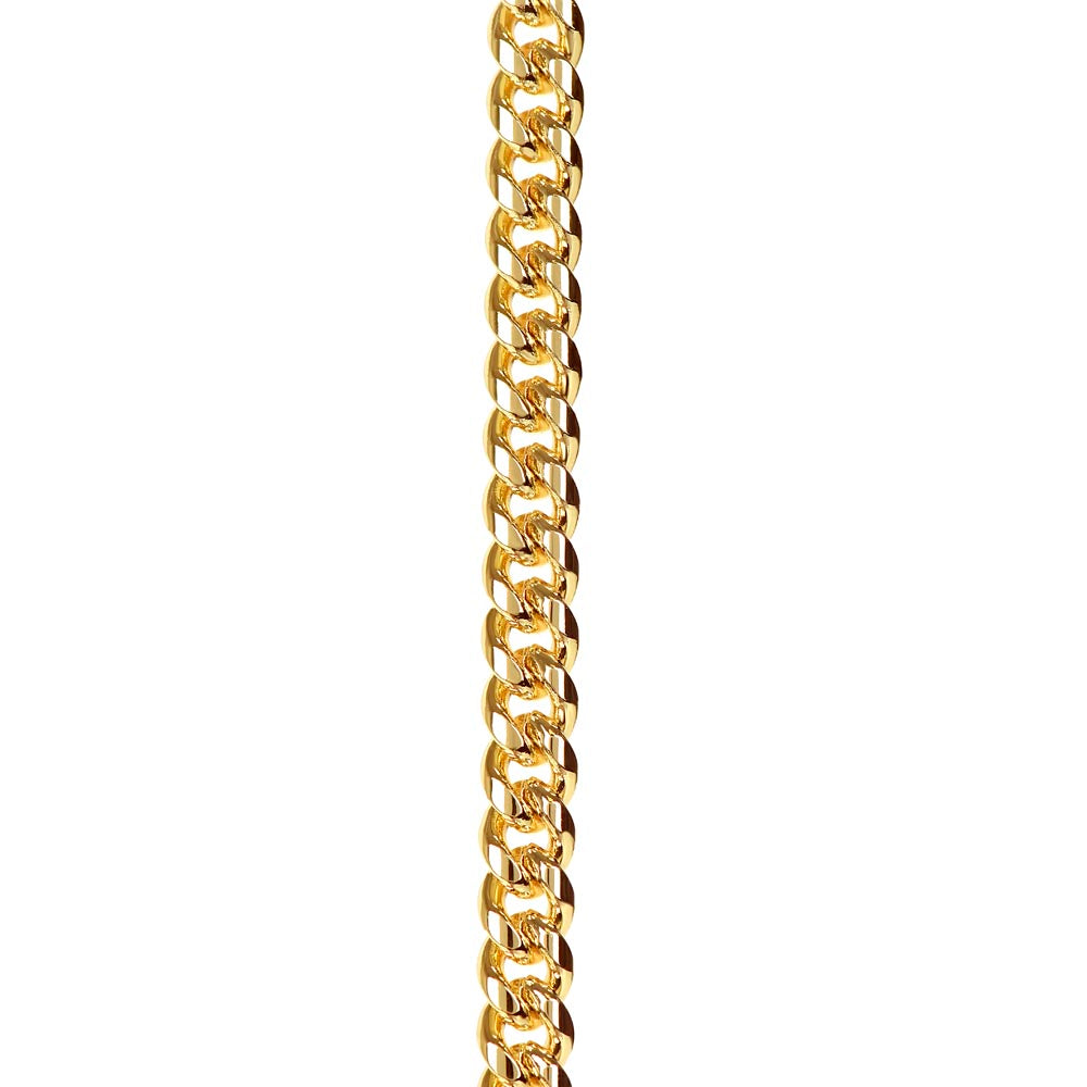 Anniversary Gift for Husband, Gifts for Him, Cuban Link Stainless Steel or 14k Yellow Gold Plated, from Wife