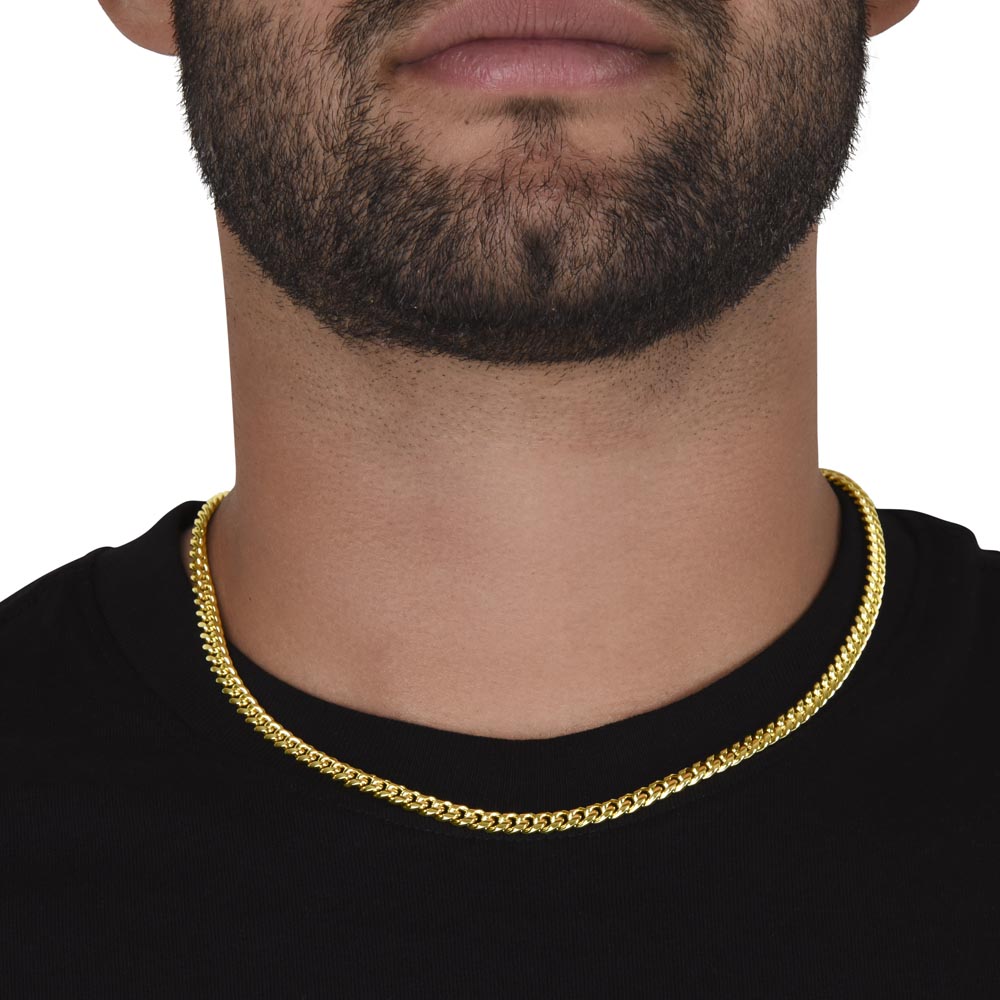 My Favorite Chapter Cuban Link Chain Necklace | Anniversary Gift for Boyfriend | Stainless Steel or 18K Gold