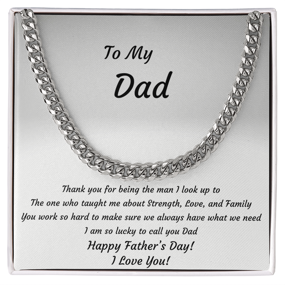 To My Dad Necklace – Father's Day Gift from Son or Daughter