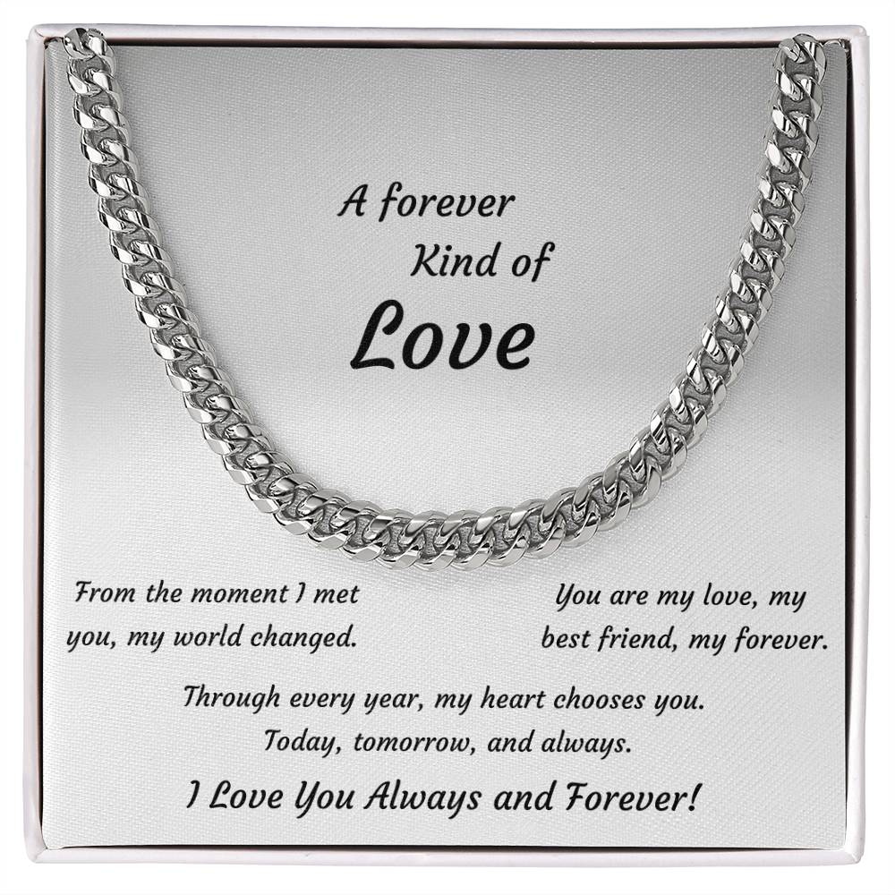 Cuban Necklace Gift for Husband, Boyfriend, Anniversary, Birthday, Valentines