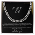 Built to Last Cuban Link Chain Necklace | Anniversary Gift for Husband | Stainless Steel or 18K Gold