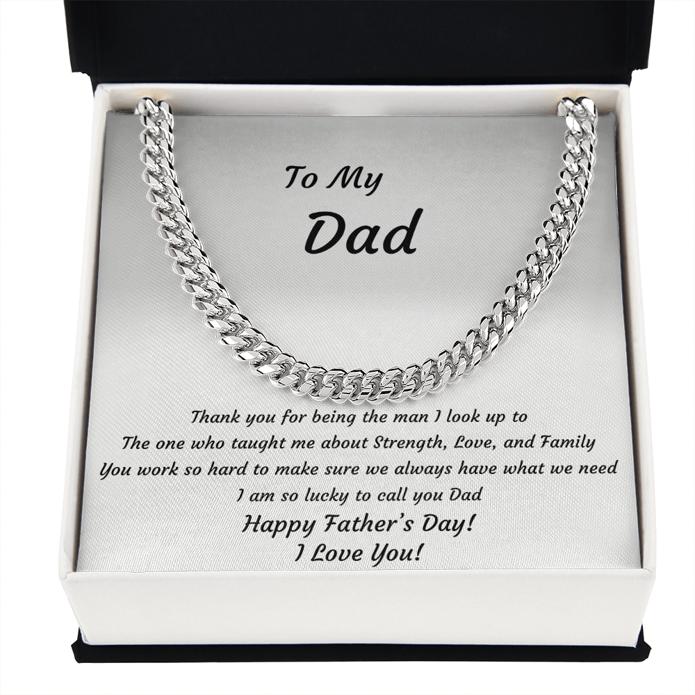 To My Dad Necklace – Father's Day Gift from Son or Daughter