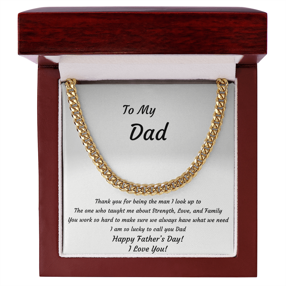 To My Dad Necklace – Father's Day Gift from Son or Daughter