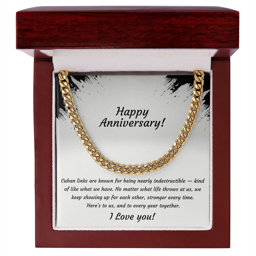 Real Ones Don't Break Cuban Link Chain Necklace | Anniversary Gift | Stainless Steel or 18K Gold