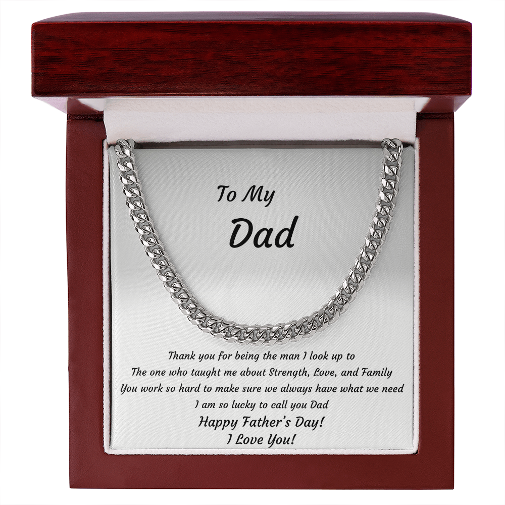 To My Dad Necklace – Father's Day Gift from Son or Daughter