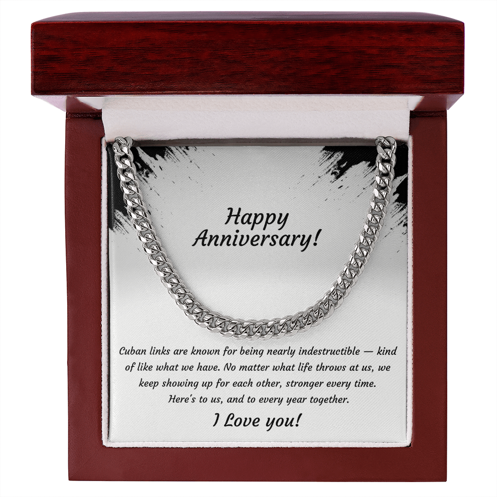 Real Ones Don't Break Cuban Link Chain Necklace | Anniversary Gift | Stainless Steel or 18K Gold