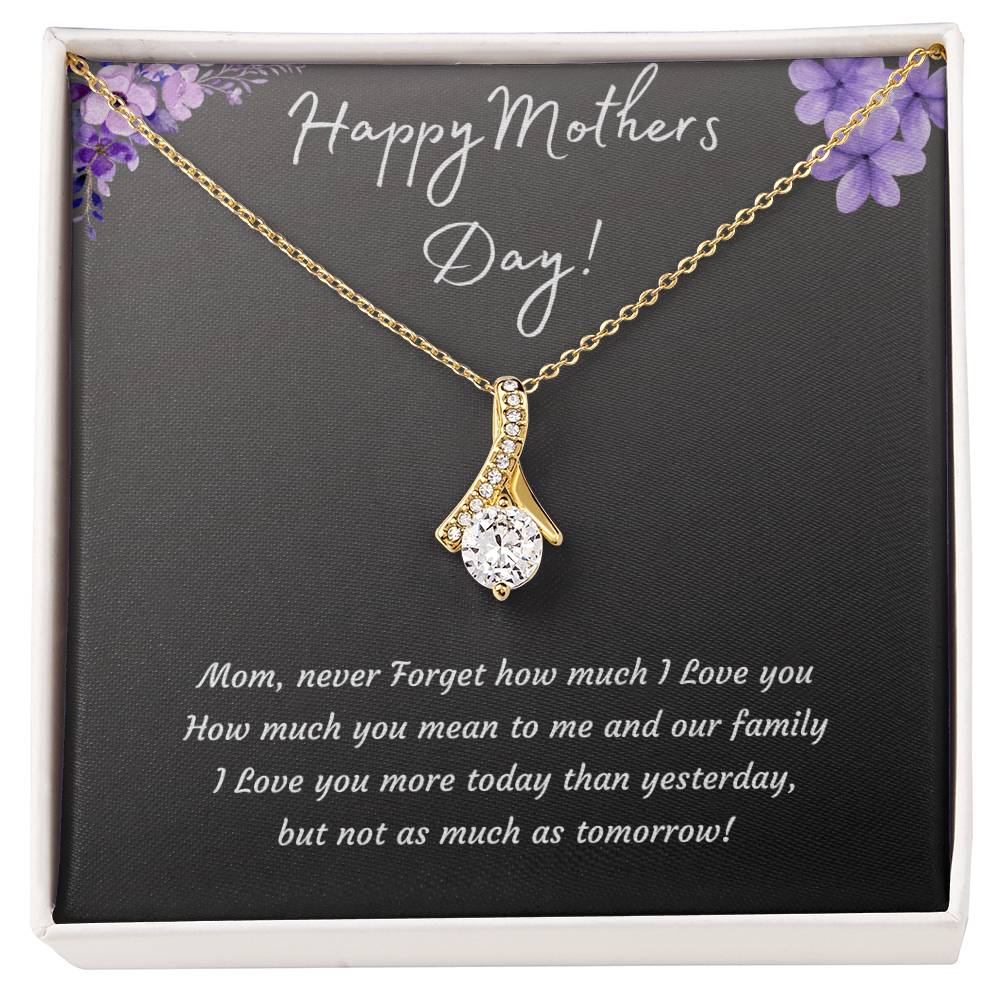 Mothers Day Alluring Beauty Necklace | 14k White or 18k Yellow Gold