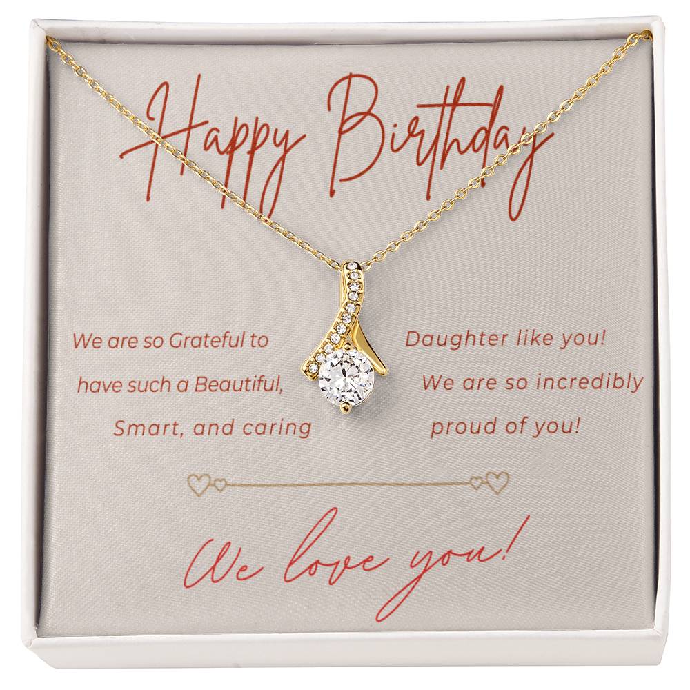 Birthday Alluring Beauty Necklace for Daughter from Parents