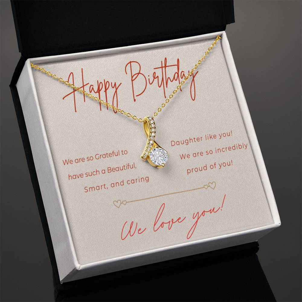Birthday Alluring Beauty Necklace for Daughter from Parents