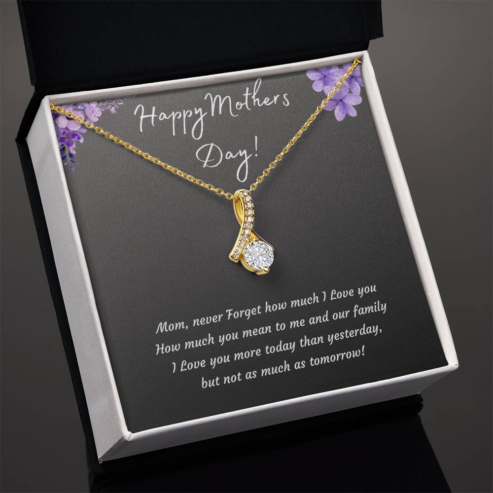 Mothers Day Alluring Beauty Necklace | 14k White or 18k Yellow Gold