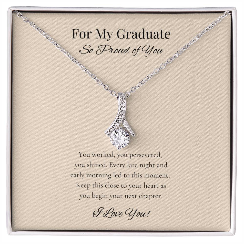 Graduation Alluring Beauty Necklace for Daughter, Girlfriend, Sister