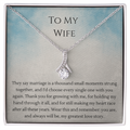 Alluring Beauty Necklace – Anniversary Gift for Wife, Ribbon Pendant Necklace