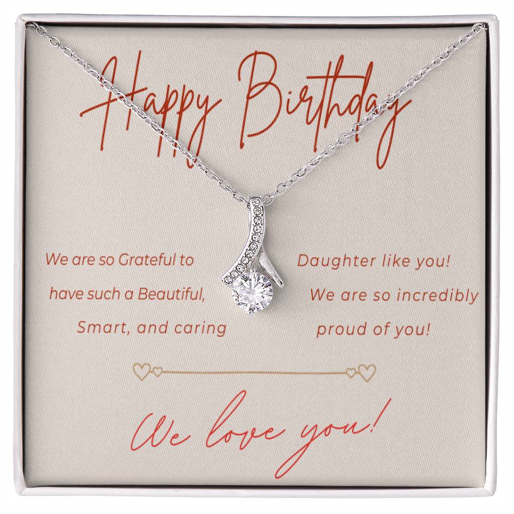 Birthday Alluring Beauty Necklace for Daughter from Parents