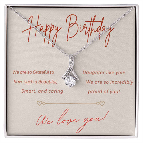 Birthday Alluring Beauty Necklace for Daughter from Parents