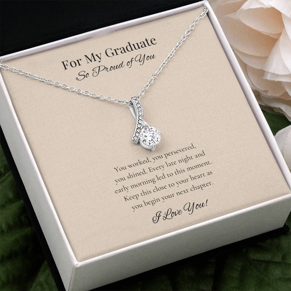 Graduation Alluring Beauty Necklace for Daughter, Girlfriend, Sister