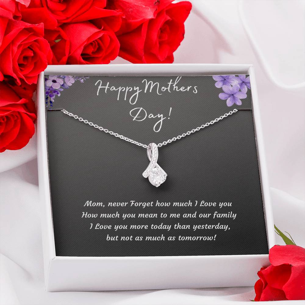 Mothers Day Alluring Beauty Necklace | 14k White or 18k Yellow Gold