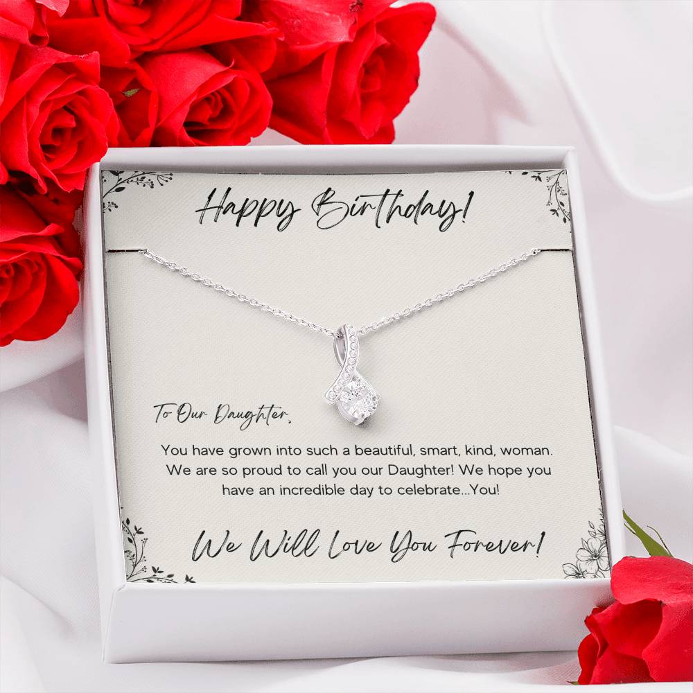 Birthday Necklace for Daughter | from Mom and Dad