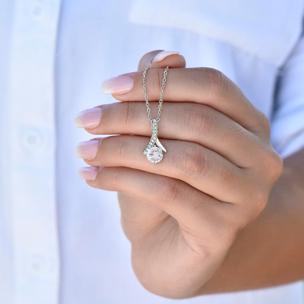 Mothers Day Alluring Beauty Necklace | 14k White or 18k Yellow Gold