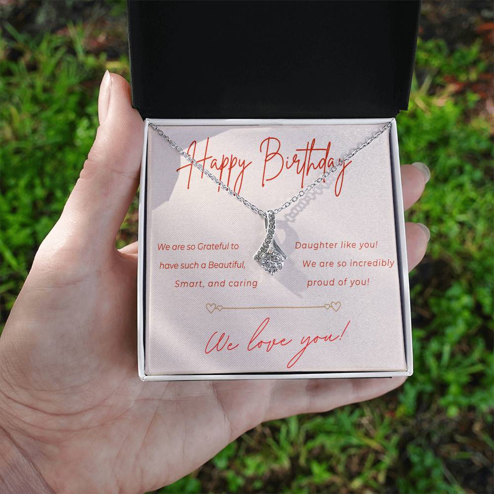 Birthday Alluring Beauty Necklace for Daughter from Parents