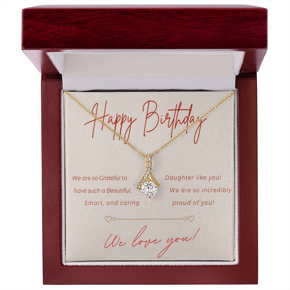Birthday Alluring Beauty Necklace for Daughter from Parents
