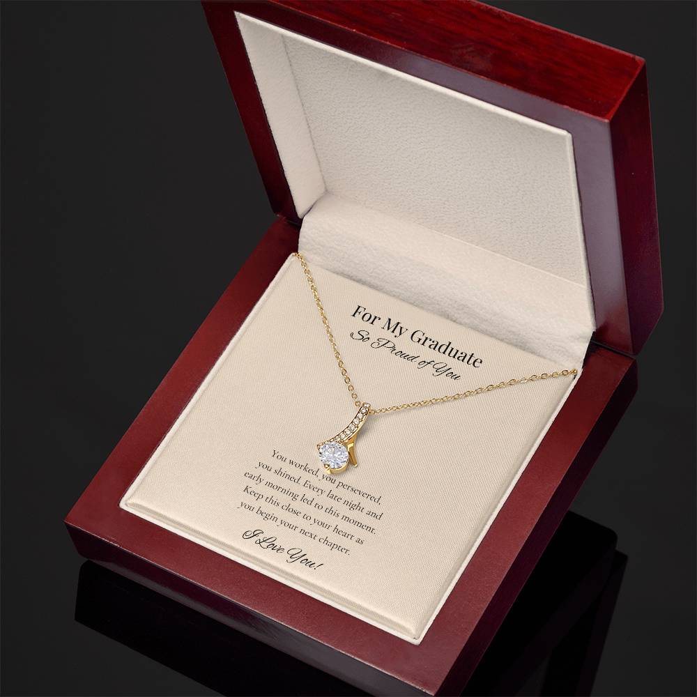 Graduation Alluring Beauty Necklace for Daughter, Girlfriend, Sister
