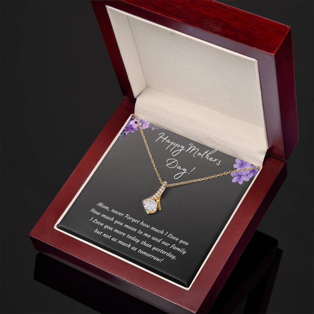 Mothers Day Alluring Beauty Necklace | 14k White or 18k Yellow Gold