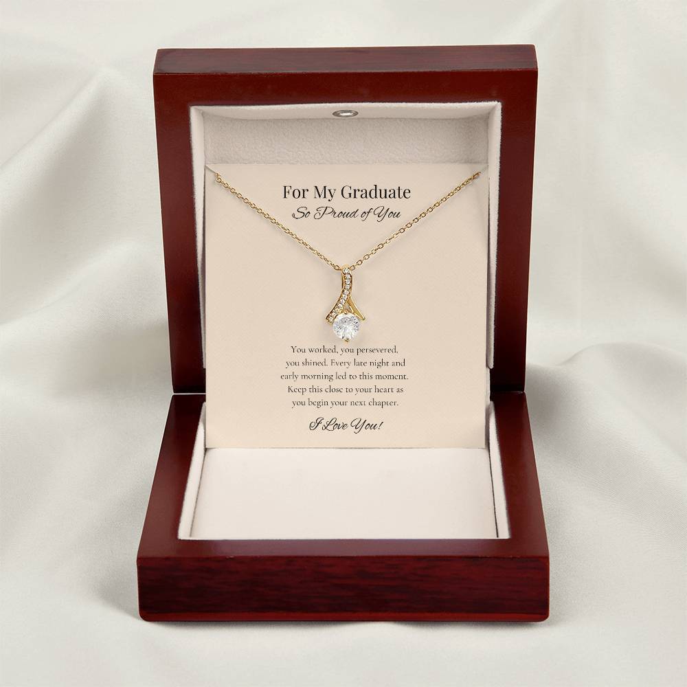Graduation Alluring Beauty Necklace for Daughter, Girlfriend, Sister