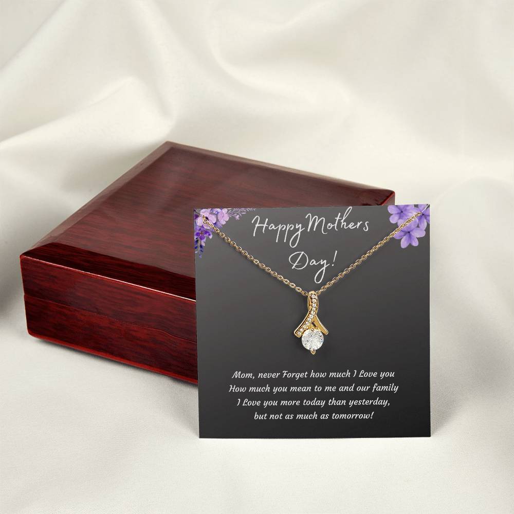 Mothers Day Alluring Beauty Necklace | 14k White or 18k Yellow Gold