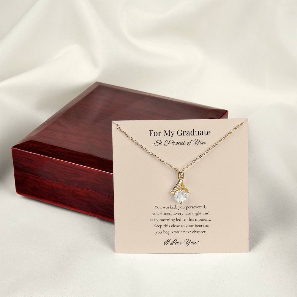 Graduation Alluring Beauty Necklace for Daughter, Girlfriend, Sister