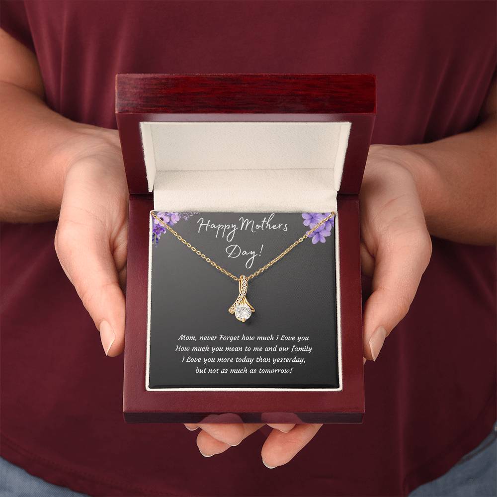 Mothers Day Alluring Beauty Necklace | 14k White or 18k Yellow Gold