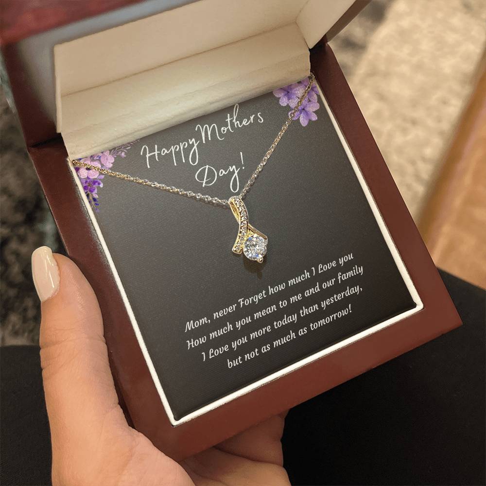 Mothers Day Alluring Beauty Necklace | 14k White or 18k Yellow Gold