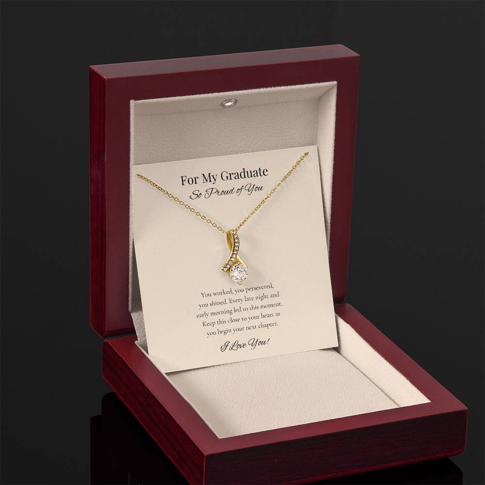 Graduation Alluring Beauty Necklace for Daughter, Girlfriend, Sister