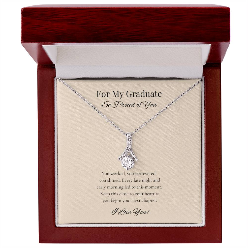 Graduation Alluring Beauty Necklace for Daughter, Girlfriend, Sister