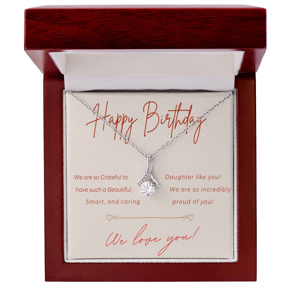 Birthday Alluring Beauty Necklace for Daughter from Parents