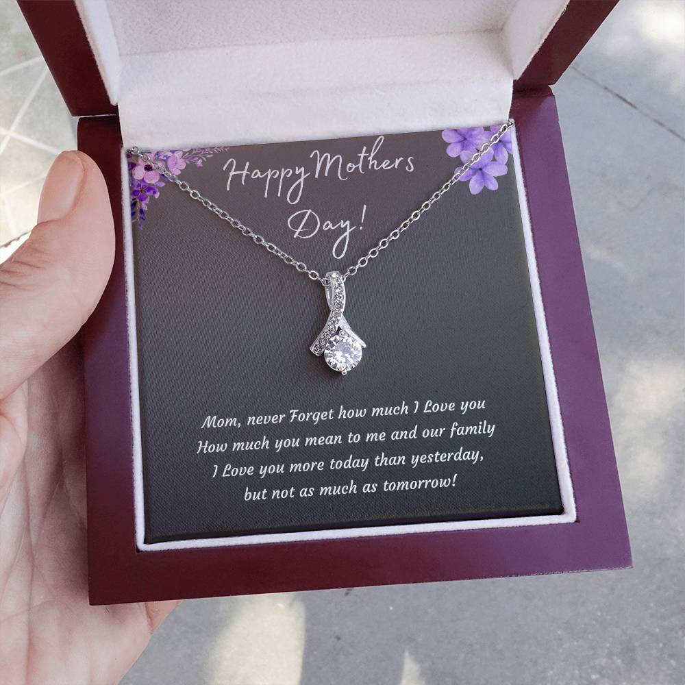 Mothers Day Alluring Beauty Necklace | 14k White or 18k Yellow Gold