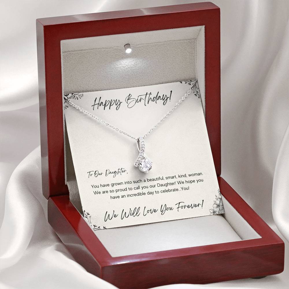 Birthday Necklace for Daughter | from Mom and Dad