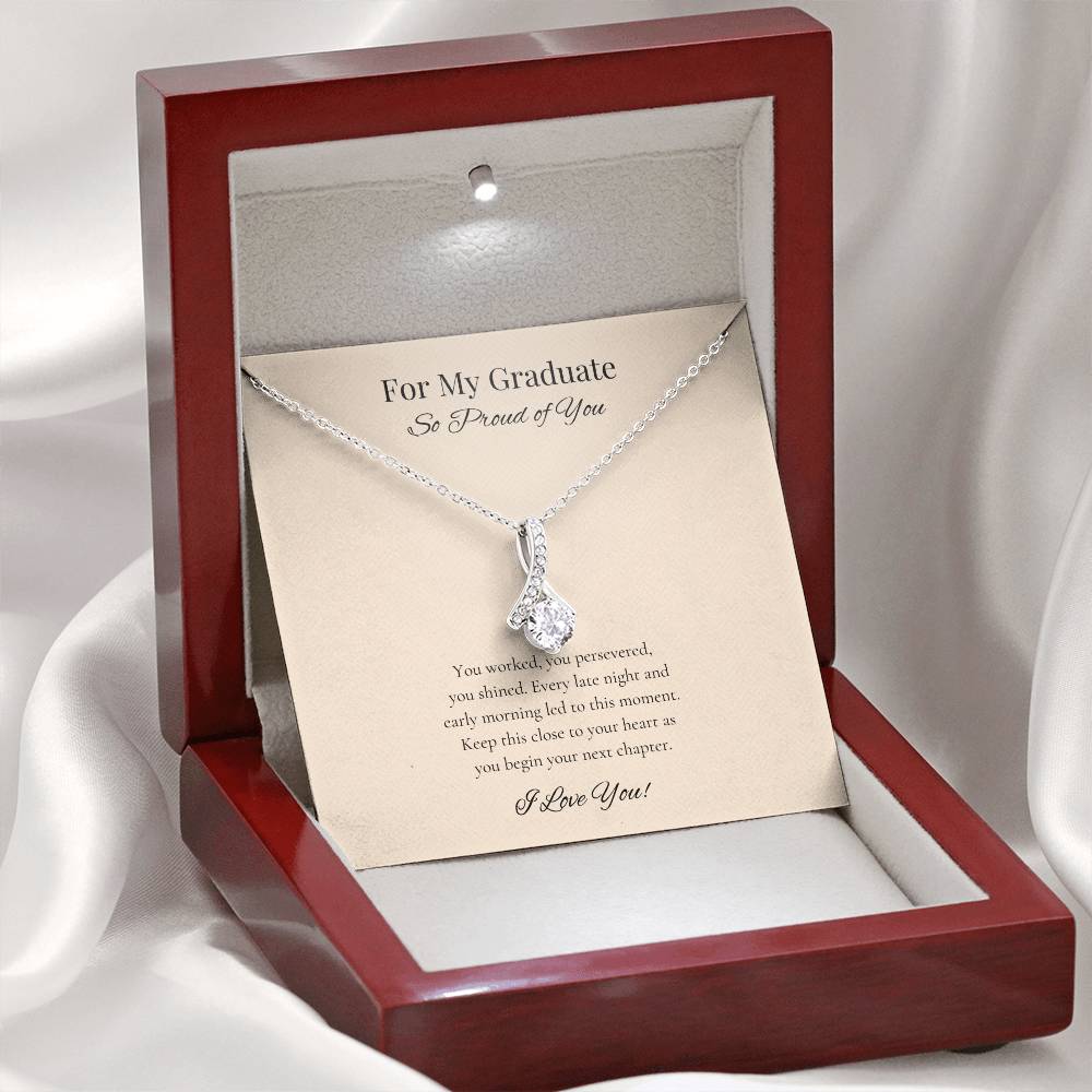 Graduation Alluring Beauty Necklace for Daughter, Girlfriend, Sister